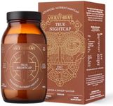 Ancient + Brave True Nightcap 180g - Sleep Supplement for Adults with Magnesium, Zinc, Vitamin C, Amino Acids - Natural Sleep Aid Powder - Recover Sleep, Anxiety Support, Lemon Ginger Flavor, Vegan