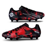 Nivia Men Infra 2.0 Football Shoes -Black/Red(UK10)