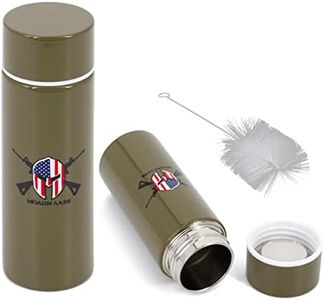 CASEMATIX Stainless Steel Pocket Spittoon 5-Ounce Travel Spit Cup - Portable Dip Spit Bottle with Spartan Design, Spitoon for Car Wide Mouth Reusable Spit Cups for Chew
