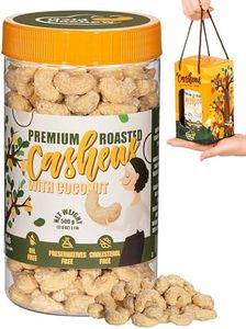 Gold Cashew Coconut Cashews - Snacks for Adults, Whole Nuts (No Mixed), Oil-Free, Healthy Foods, Natural flavor, Promote Healthy digestion, Great for On The Go Snacking, 17.64 oz (Pack of 1)