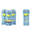 Secret Invisible Solid Antiperspirant and Deodorant, Vanilla Scent, 73 g, Pack of 3 & Clear Gel Antiperspirant and Deodorant, Vanilla Scent, 73 grams