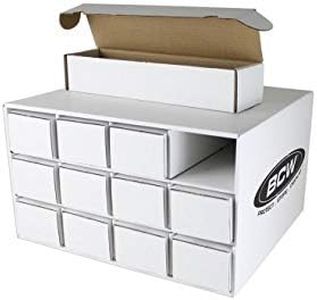 BCW Card House Storage Unit with 12-800 CT Boxes | Trading Card Organizer for Collectible Card Games | Card Catalogue for Sports Cards, Pokémon, Magic The Gathering | Holds up to 9600 Cards