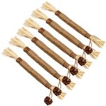 SUHANIOP Silvervine Chew Sticks Cat Toys, 6pcs Natural Kitten Teething Toys, Cat Dental Sticks, Matatabi Catnip Chew Toys for Indoor Cats Kitty Teeth Cleaning and Stress Release