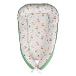Haus and Kinder Baby Sleeping Bag | Cotton Sleepign Bag Set for Infants and New Born Baby | Carry Nest and Portable Bassinet for 0-24 Months | Sleeping Pod Bed (Whimsical Woodland)