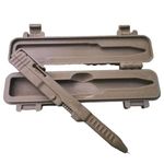 Tactical Slide Action Ballpoint Pen - Tactical 3D Printed Slide Action Pens EDC, Refillable Smooth Ink Writing Tool, Creative Desk Accessory Unique Gift for Men (Brown)