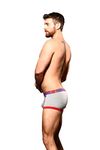 Andrew Christian Men's Underwear Tagless Fly Boxer Briefs Almost Naked (Heather Grey/L)