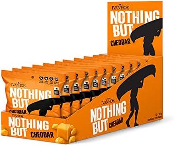 Ivanhoe Nothing But Cheese 100% Canadian Puffed Cheese Snacks (12x18g bags), Cheddar, 12 count