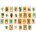 Unquote Botanical Wall Décor Art Posters Collections Set of 30 (4x6 inch) each | Wall Collage Kit, Pot and Plants Aesthetic Posters - Home & Room Décor Stickers, Posters for Room Decoration, 300 GSM Paper Posters for Gifts with Double Sided Tape Roll (Plant)