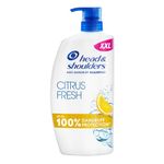 Head & Shoulders Citrus Fresh Anti Dandruff Shampoo For Greasy Hair, 1000ml, Up to 100% Flake Free, Clinically Proven, For Any Hair and Scalp Type, For Daily use, Clean Feeling