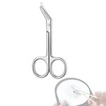 Ostomy Bag Scissor - Stoma Pouch Shear with Blunt Round Tip for Colostomy Ileostomy Care, Stainless Steel, 4.4"L, 1Pcs