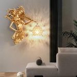 RAY ROY ARTISTICS Modern Antique Wall Lamp/Wall Scone/Wall Light/Living Room, Bedroom,office,Restaurant,cafe and Home Decoration (Angel lamp)