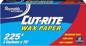 REYNOLDS KITCHENS Cut-RITE Wax Paper 12 inches x 75 feet (Pack of 3), White