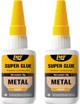 Metal Super Glue Liquid, Clear Instant Cyanoacrylate Adhesive for Metal Repair, All Purpose CA Glue for Shoe Ceramic Repair Plastic Leather Glass Wood Pottery Aquarium Porcelain Fletching Waterproof