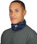 MISSION Cooling Neck Gaiter 12+ Ways To Wears, Face Mask, UPF 50, Cools when Wet Matrix Camo Blue