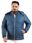 Hardsoda Men's Quilted Jacket (0323-HSJKT13-05_Blue_5XL)