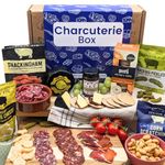 Charcuterie Gift Box Gift, Meat, Cheese, and 6 Other Gourmet Food Hamper Treats Hampers For Men Women Foodies