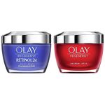 Olay Regenerist Retinol24 Night Face Cream Moisturiser With Retinol and Vitamin B3 50 ml & Regenerist Day Face Cream With SPF30, Unique Formula With Vitamin B3 & Niacinamide