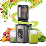 AAOBOSI Juicer Machines with 4.3" Wide, Cold Press Juicer with Reverse Function, Masticating Juicer for Whole Fruits and Vegetables, BPA Free, Juice Maker with 2 Cups, Easy to Clean, Brush Included