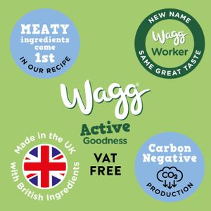 Wagg Active Dog Food Beef 12kg – Complete Dry Food for Adult Dogs