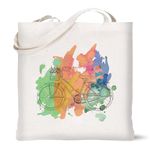 CLICKEDIN Canvas Tote Bag For Women, Aesthetic Stylist totes bags for college, grocery shopping (bicycle)