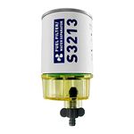 S3213 Fuel Filter Marine Water Separator with Clear Bowl Assembly│Replacement For Marine Outboard Motor Mercury │Replaces# 35-60494-1, 18-7932-1, 18-17928, 35-809097