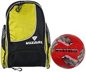 Vizari Solano Soccer Sports Carrybag with Lucca Soccer Ball | Versatile Multi-Sport Bag and EVA Youth Football for Indoor & Outdoor Play for Kids, Adults, and Soccer Enthusiasts.