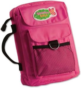 Adventure Bible Cover for Girls, Zippered, with Handle, Nylon, Pink, Medium