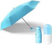 GearUp Foldable Umbrella with Capsule Storage Case (Blue)