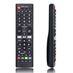 Replacement Universal LG TV Remote Control: Compatible with All LG Smart TV OLED LCD LED HDTV 3D 4K Models, Including Netflix and Amazon Buttons Shortcut Buttons