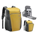 K&F Concept® Camera Backpack 25L Camera bags for photographers Large Capacity Camera Case with Raincover,15.6 Inch Laptop Compartment Compatible for Canon/Nikon/Sony/DJI Mavic Drone Backpack