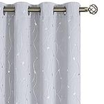 BGment White Curtains 84 Inch Lengt
