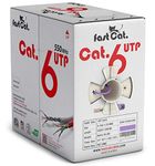 fast Cat. Cat6 Ethernet Cable 1000ft - 23 AWG, CMR, Insulated Solid Bare Copper Wire Cat 6 Cable with Noise Reducing Cross Separator - 550MHZ/10 Gigabit Speed UTP LAN Cat6 Cable 1000ft - CMR (Purple)
