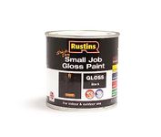 RUSTINS Small Job Gloss Paint Black 250ml