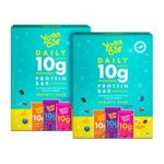 Yogabar Variety Pack 10G Protein Bars [Pack Of 6], Protein Blend & Premium Whey, 100% Veg, Rich Protein Bar With Date, Vitamins, Fiber, Energy & Immunity For Fitness,Pack Of 2 - 600 Gm