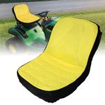 LP92334 Riding Lawn Mower Cushioned Seat Cover Replacement for John Deere Mower Tractor & Gator Weatherproof Seats up to 18" High Oxford 300D Fabric with Convenient Pockets