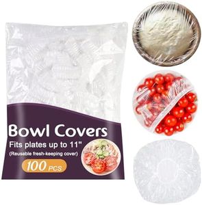 100Pcs Bowl Covers Bread Proofing - Large Plastic Wrap for Food Sourdough Bread Baking Bread Rising Elastic Reusable Plate Covers Outdoor Indoor Picnic Food Fresh Keeping Bags