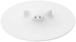 Marna White Piggy Steamer - Multipurpose Lid for Steaming, Covering, and Opening Jars