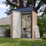 Aoxun 5x3 FT Shed Outdoor Waterproo