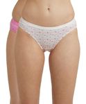 Jockey Women's Cotton Bikini (Pack of 2) (1525-0210_Multicolor_XL)