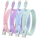 Ankoda iPhone Charger Cable,4Pack 3FT/1M MFi Certified iPhone Fast Charging Cable TPE USB to Lightning Cable Compatible with iPhone 14 13 12 11 Pro Max XR XS X 8 7 6 Plus 5 5S SE