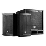 Power Dynamics Active PA Speaker System Live Bands, DJ Music, Singers, Church Sound Setup 15" Subwoofer with Pair of 8" Tops, PD Combo 1500