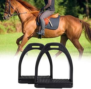 Horse Tool Accessories, Non-Slip Horse Rubber Pad High Strength Plastics Stirrups Non-Slip Horse Tool Plastics Horse Stirrups, for Horse Pad Horse Tool(Large)