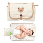 Kouda | Baby Changing Mat | Foldable Changing Mat | Travel Essentials | Newborn Essentials |Portable Changing Mat | Travel Changing Mat | Baby Changing Bag | Baby Shower Gifts | Bear Design