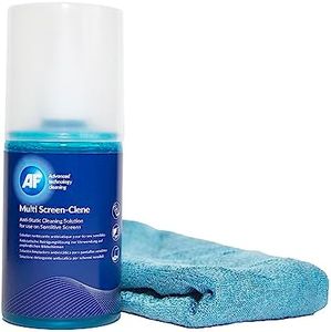 AF Multi Screen Clene Screen Cleaning Pump Spray with Micro Fibre Cloth - 200ml For Mobile Phones, TV's, Laptops, Monitors, LED, LCD, Plasma & Tablets - MCA_200LMF