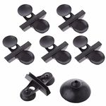 VAYINATO® Black Divider Sheet Breeding Separation Aquarium Glass Clip | Partition Fish Tank Isolation Suction Cup Clip (Pack of 5) by Petzlifeworld