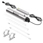 HQUA-TWS-12 Ultraviolet Water Filter for Whole House Water,12GPM 120V, 1 Extra UV Lamp + 1 Extra Quartz Sleeve