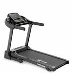 Fitkit by Cult PowerRun-96 BLDC Motor Treadmill (4.5HP Peak) | 12.8km/h Max Speed, 110kg Weight Capacity | 12 Preset Programs, LED Display | AUX/MP3/USB | Home Gym Equipment, Black