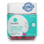 Nyumi Biotin Hair Gummies for Stronger, Thicker and Shinier Hair | 30 Days Pack (50 Gummies) with High Potency Biotin, Amla, Zinc | Clinically Proven & 100% Vegan