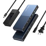 ACASIS 40Gbps Dock for Thunderbolt 4/3 Devices, USB 4 Host Devices, 13-in-1 Laptop Docking Station, Single 8K60Hz or Dual 4K60Hz Display, 3x40Gbps Port, 2xUSB A 3.1, GbE, SD/TF 4.0, 3.5mm Audio