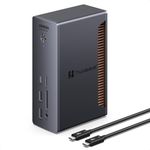 UGREEN Thunderbolt 5 Docking Station, Revodok Max 13-in-1 TB5 Dock, 120Gbps Max Transfer, Single 8K@60Hz, Triple 4K@144Hz, 140W Laptop Charging, 2.5GbE, 312MB/s SD/TF, for TBT5/4 MacBooks and Windows
